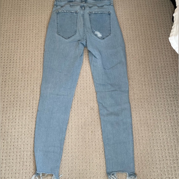 Banana Republic high rise raw hem skinny Jean size 27 - Picture 4 of 4